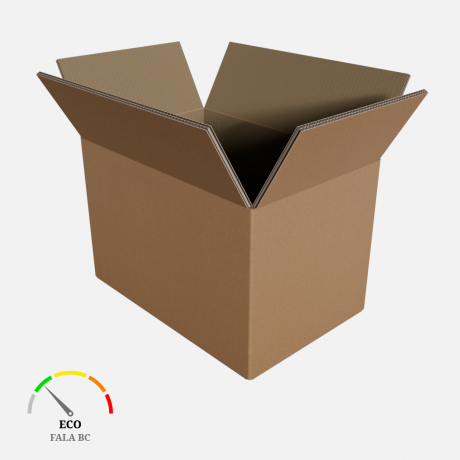 Przejdź do produktu Karton 640x380x410 Fala BC 550g/m2 szary 5w fefco 201 // 1*paczka [10szt/kompl.]