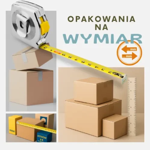 opakowania na wymiar, różne kartony z miarkami 