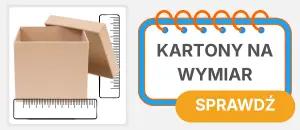 kartony z miarkami wymiarami